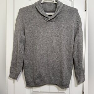 Gray Shawl Collar Button Sweater XL Women’s